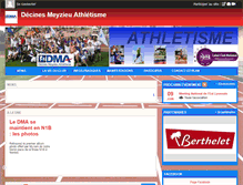 Tablet Screenshot of decines-meyzieu-athle.com